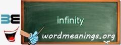 WordMeaning blackboard for infinity